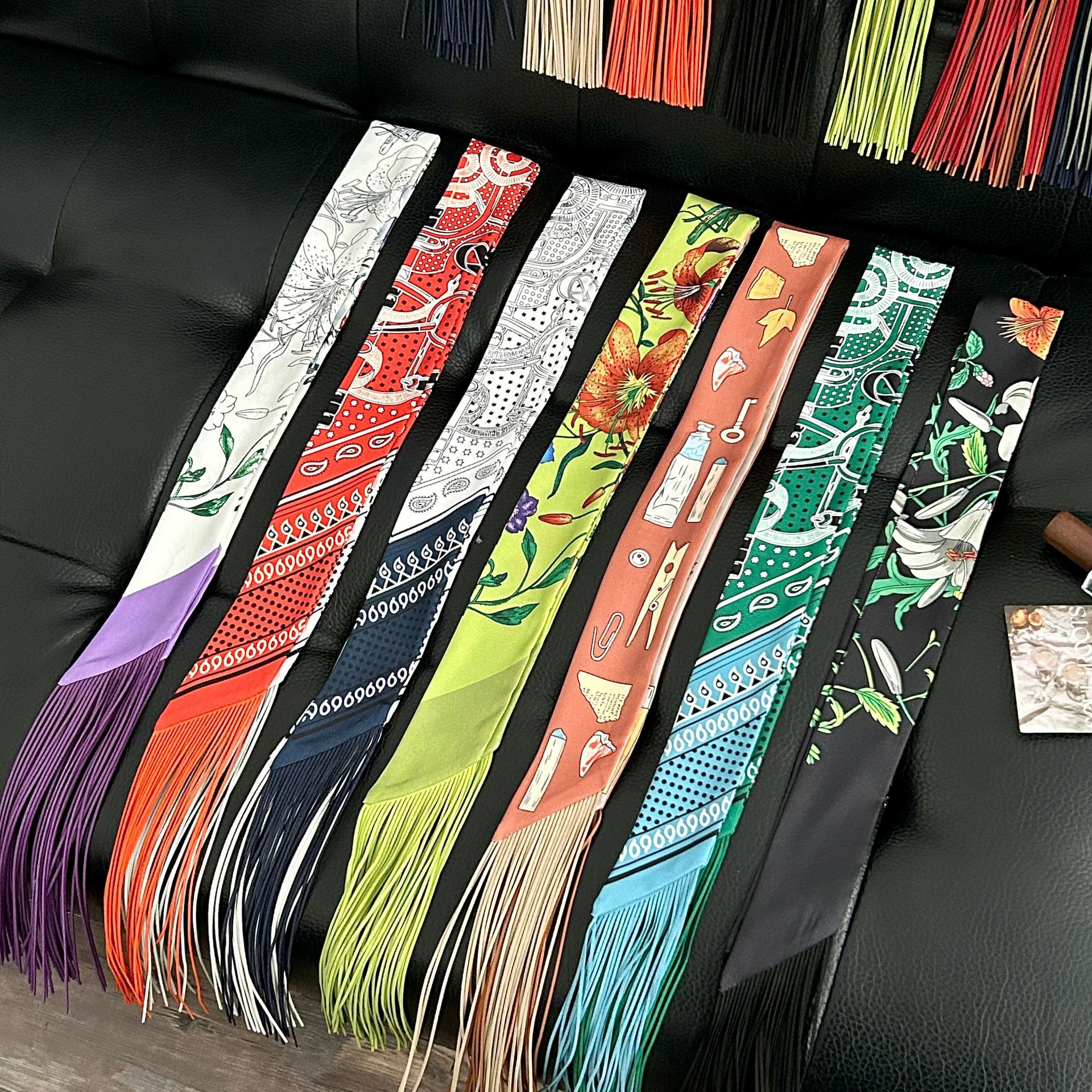 Luxury Bags China - Luxury Tassel Skinny Scarf for Women