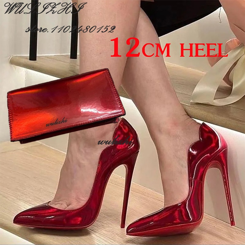 Luxury Bags And Shoes - Glitterati Red Hot Chick Heels Women