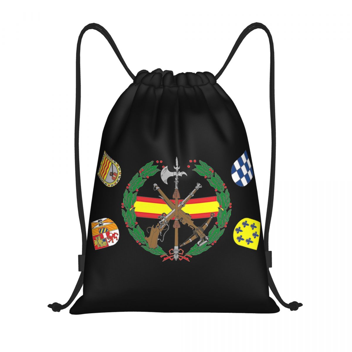 Luxury Yoga Bags - Custom Spanish Legion Drawstring Bags for