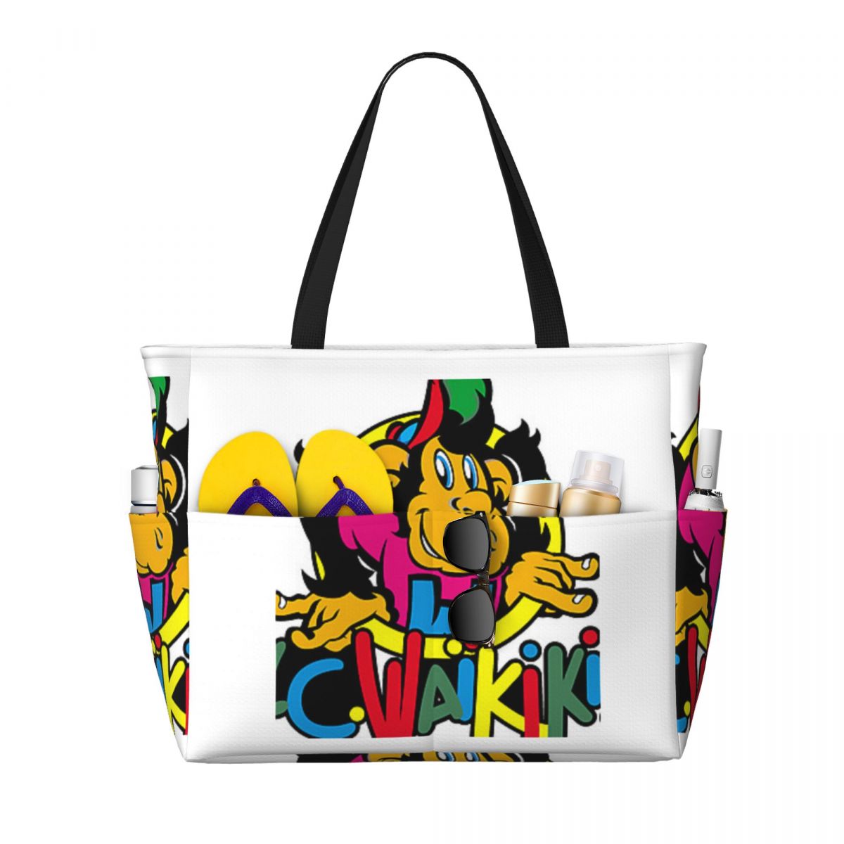 Luxury Yoga Bags - Monkey Lc Waikiki Singe Beach Tote