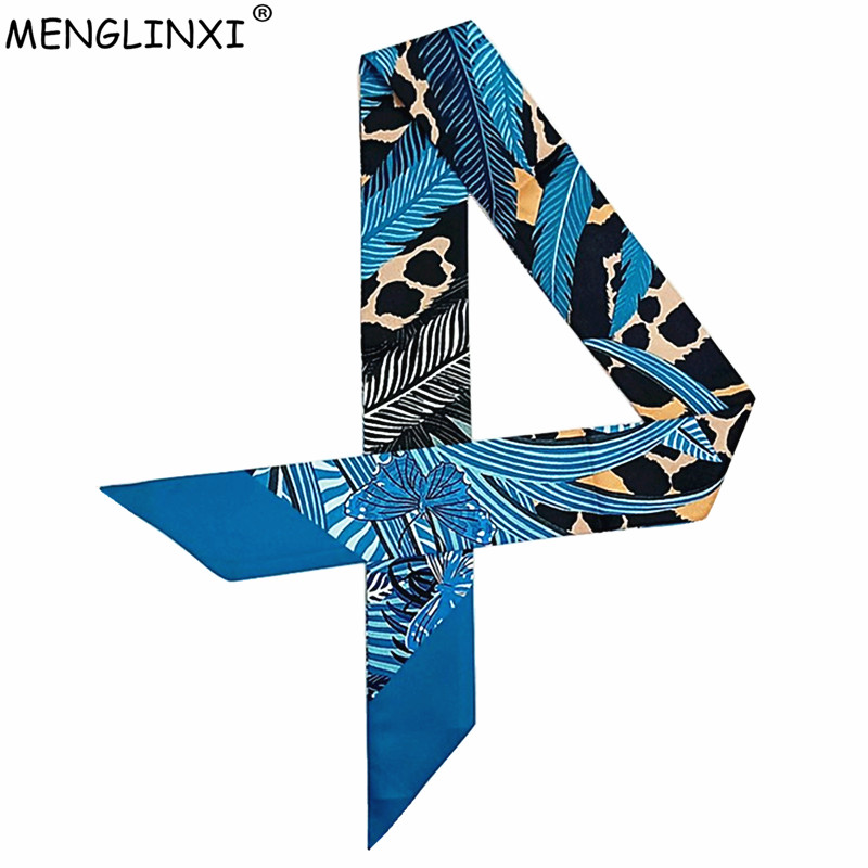 Luxury Bags Shopping - Leopard Butterfly Print New Skinny Scarf