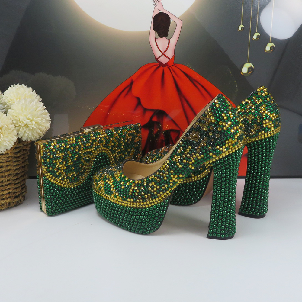 Luxury Bags And Shoes - High Heel Luxury Crystal Bridal shoes