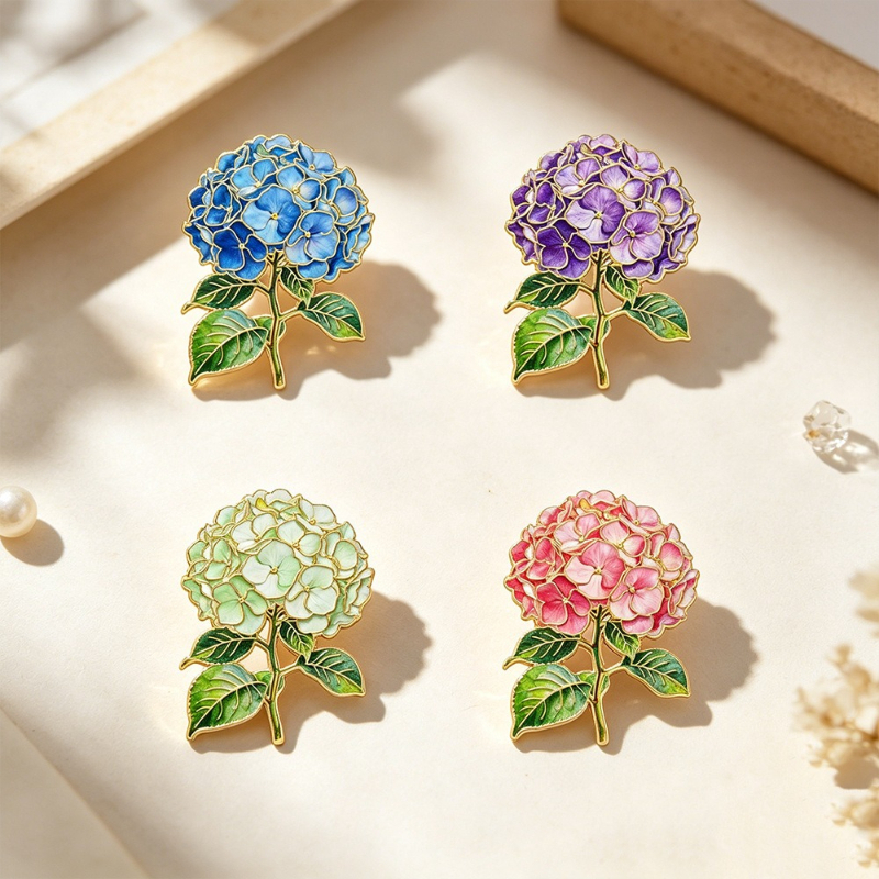 Luxury Bags For Sale - Fashion Luxury Premium Hydrangea Flower Brooch