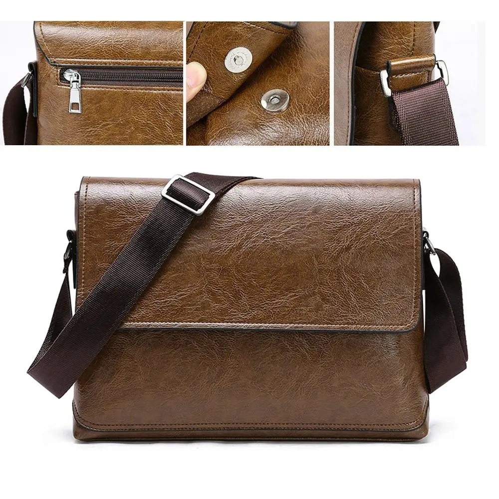 Luxury PU Leather Crossbody Ba - Luxury Bags For Men のレビューと価格
