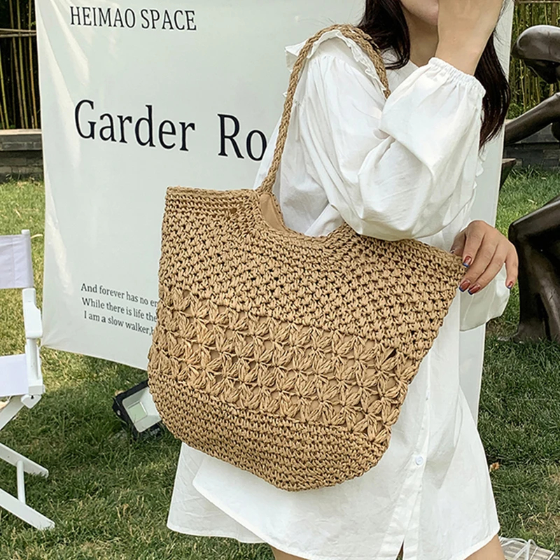 Casual Design Straw Weave Bags - Luxury Tote Bags With Zipper のレビューと価格