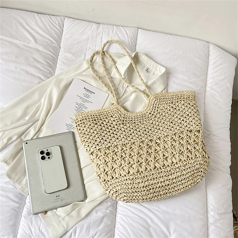 Casual Design Straw Weave Bags - Luxury Tote Bags With Zipper のレビューと価格