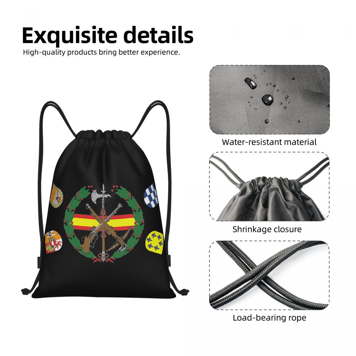 Custom Spanish Legion Drawstri - Luxury Yoga Bags のレビューと価格