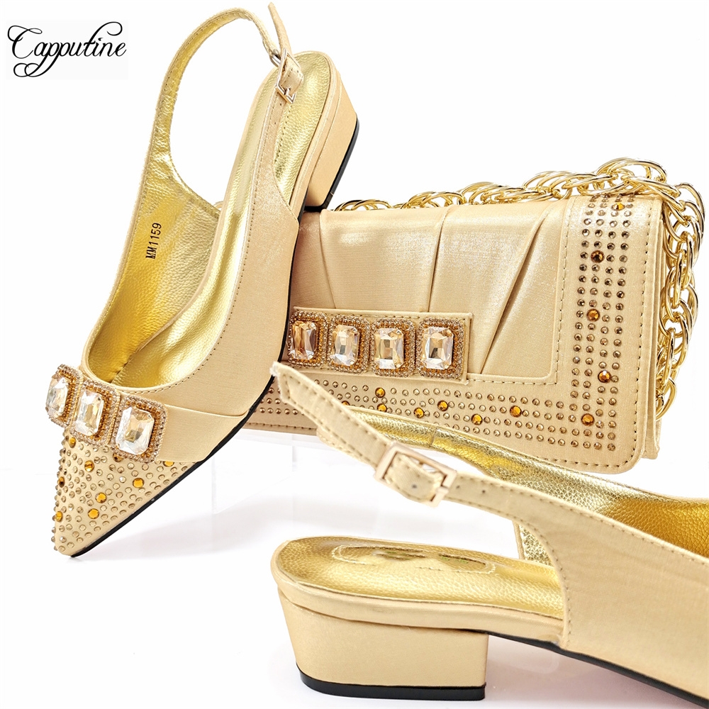 Peach Women Shoes And Bag Set  - Luxury Bags And Shoes のレビューと価格