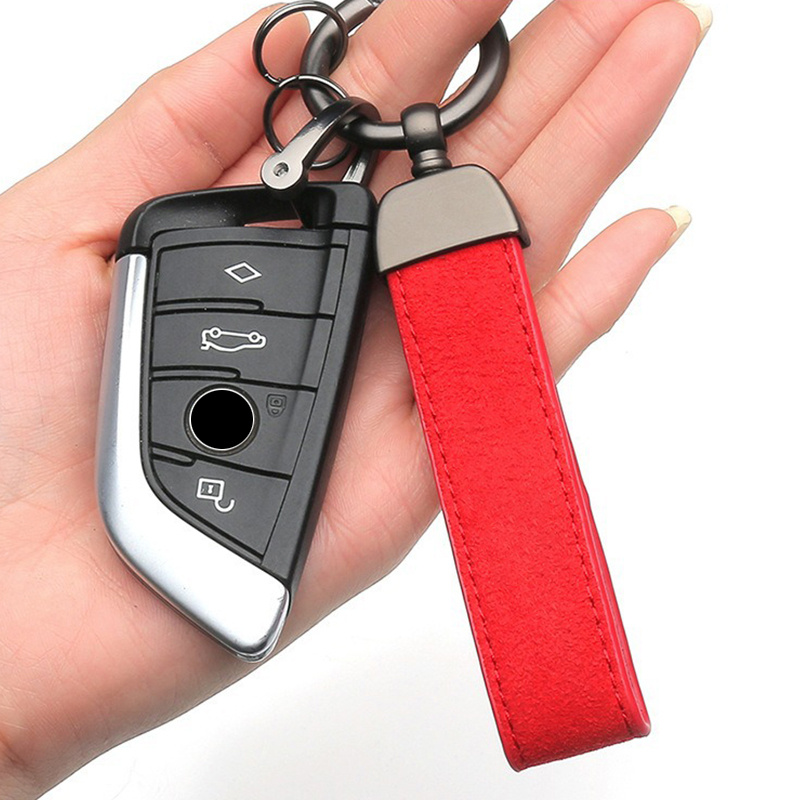 Suede Leather Car Keychain Hig - Luxury Xmas Bags のレビューと価格
