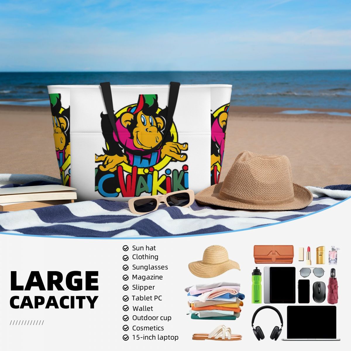 Monkey Lc Waikiki Singe Beach  - Luxury Yoga Bags のレビューと価格