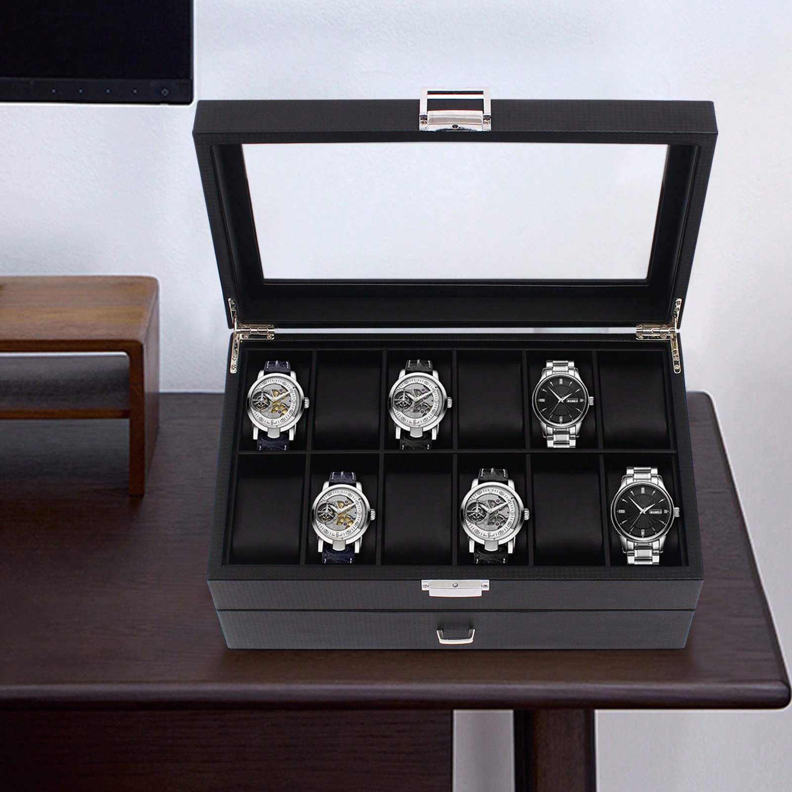 24 Slot Men Watch Display Case - Luxury Bags For Men のレビューと価格