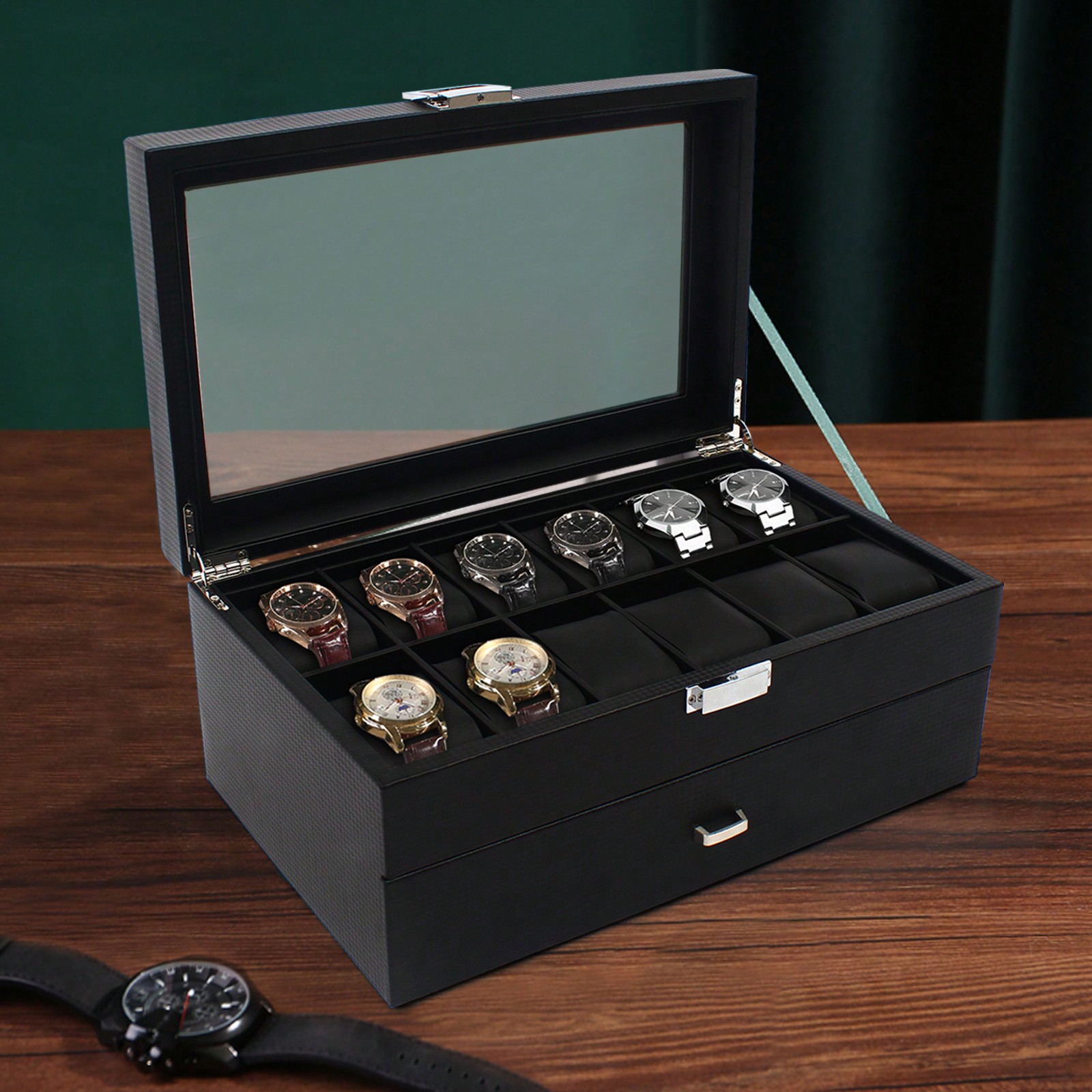 24 Slot Men Watch Display Case - Luxury Bags For Men のレビューと価格