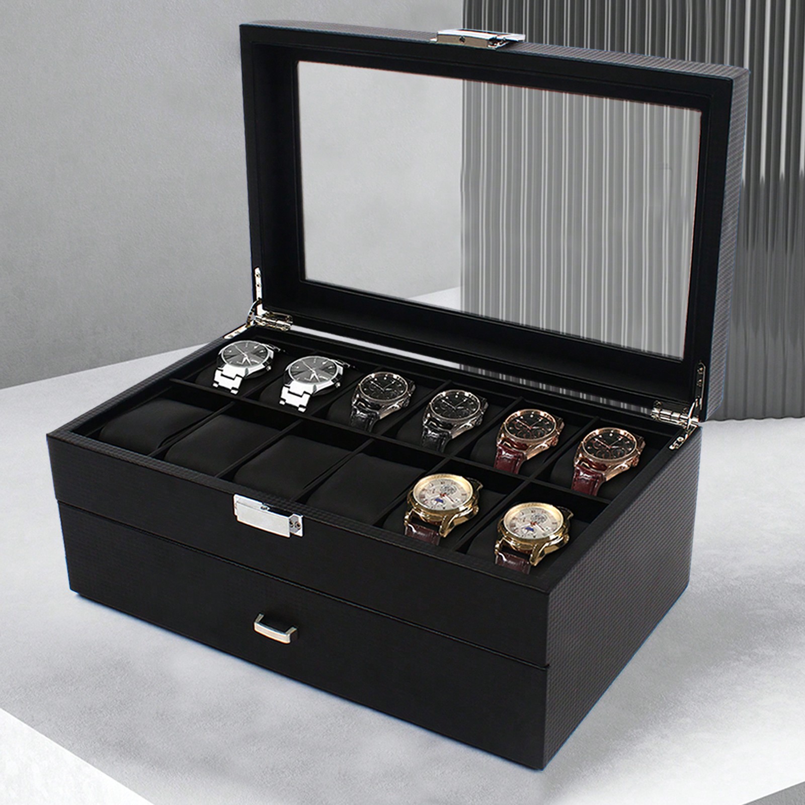 24 Slot Men Watch Display Case - Luxury Bags For Men のレビューと価格