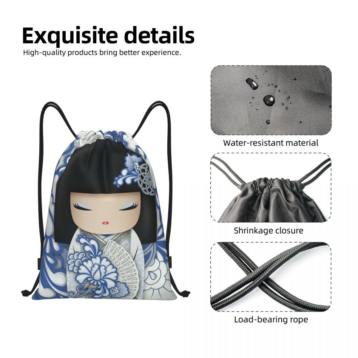 Custom Japanese Girl Sakura Ko - Luxury Yoga Bags のレビューと価格