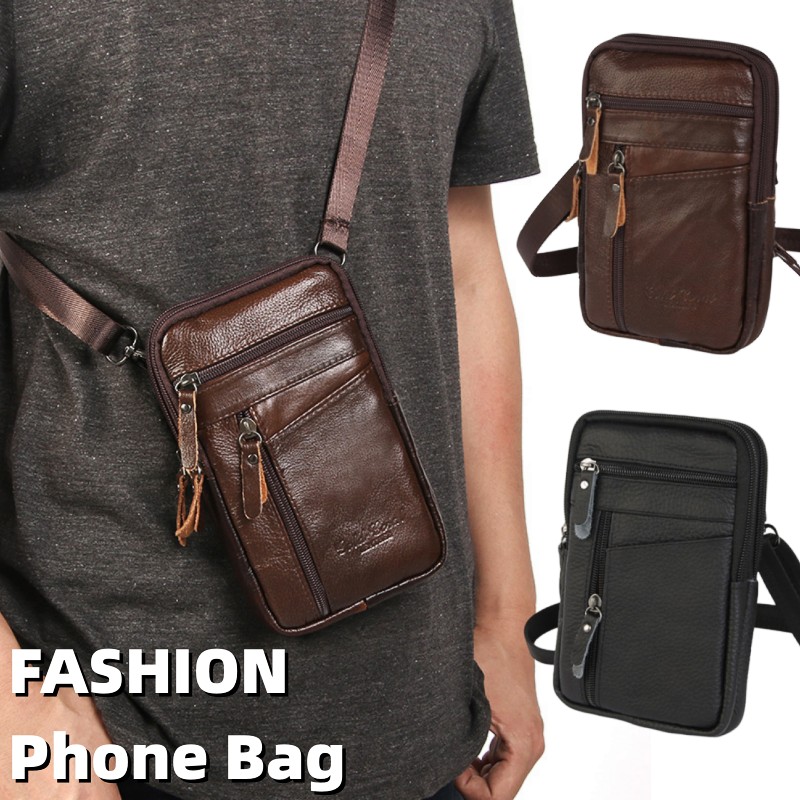 Men Luxury Genuine Leather Pho - Luxury Bags For Men のレビューと価格