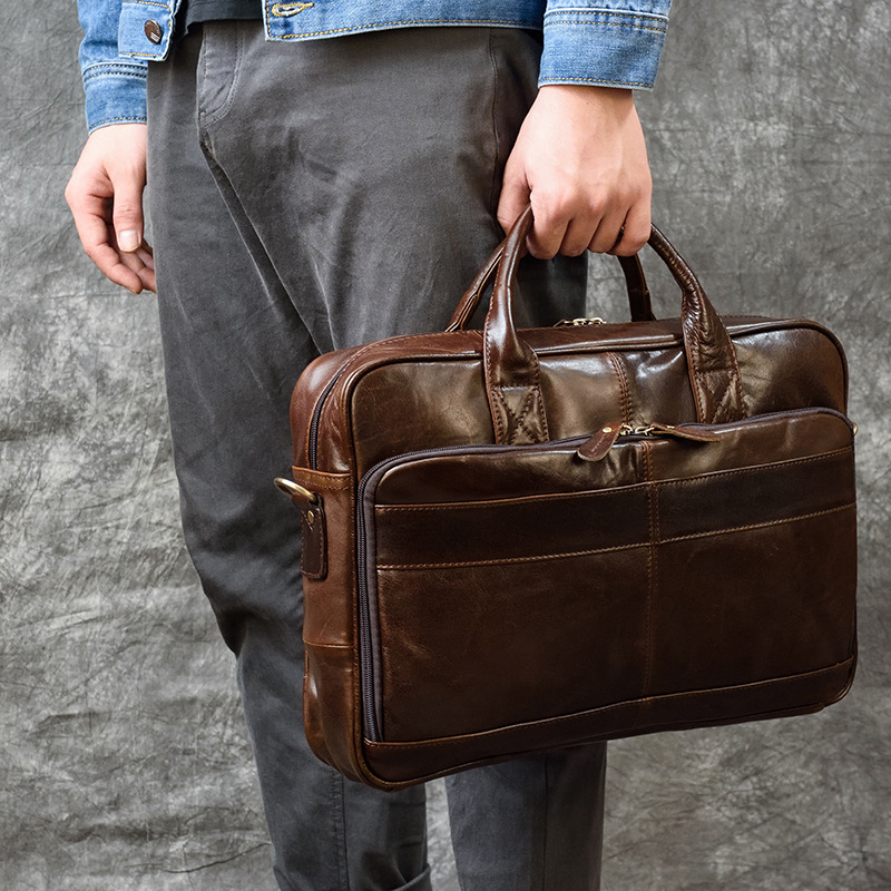 Luxury Genuine Leather Handbag - Luxury Bags For Men のレビューと価格