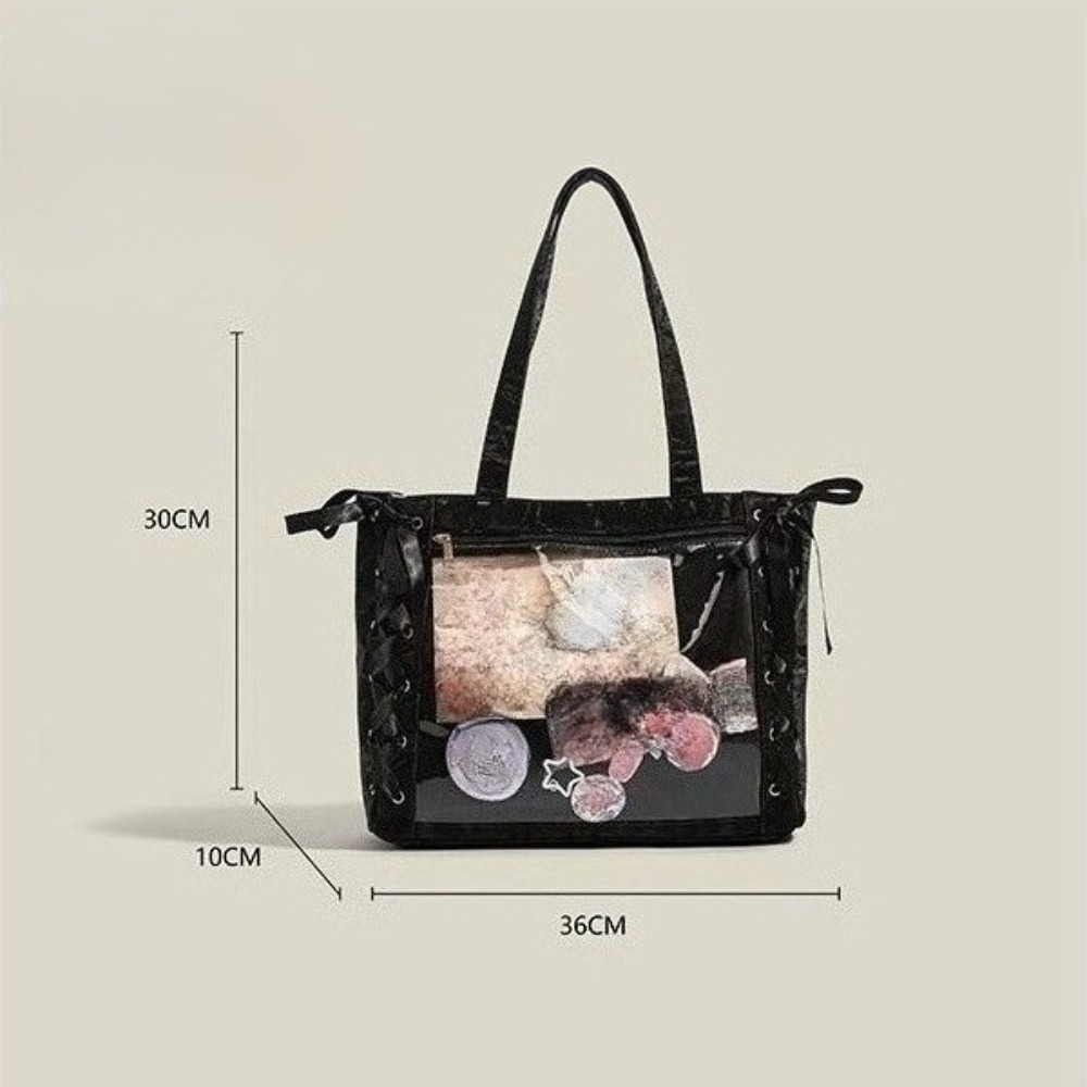 Versatile Fashion Ribbon Itaba - Luxury Tote Bags With Zipper のレビューと価格