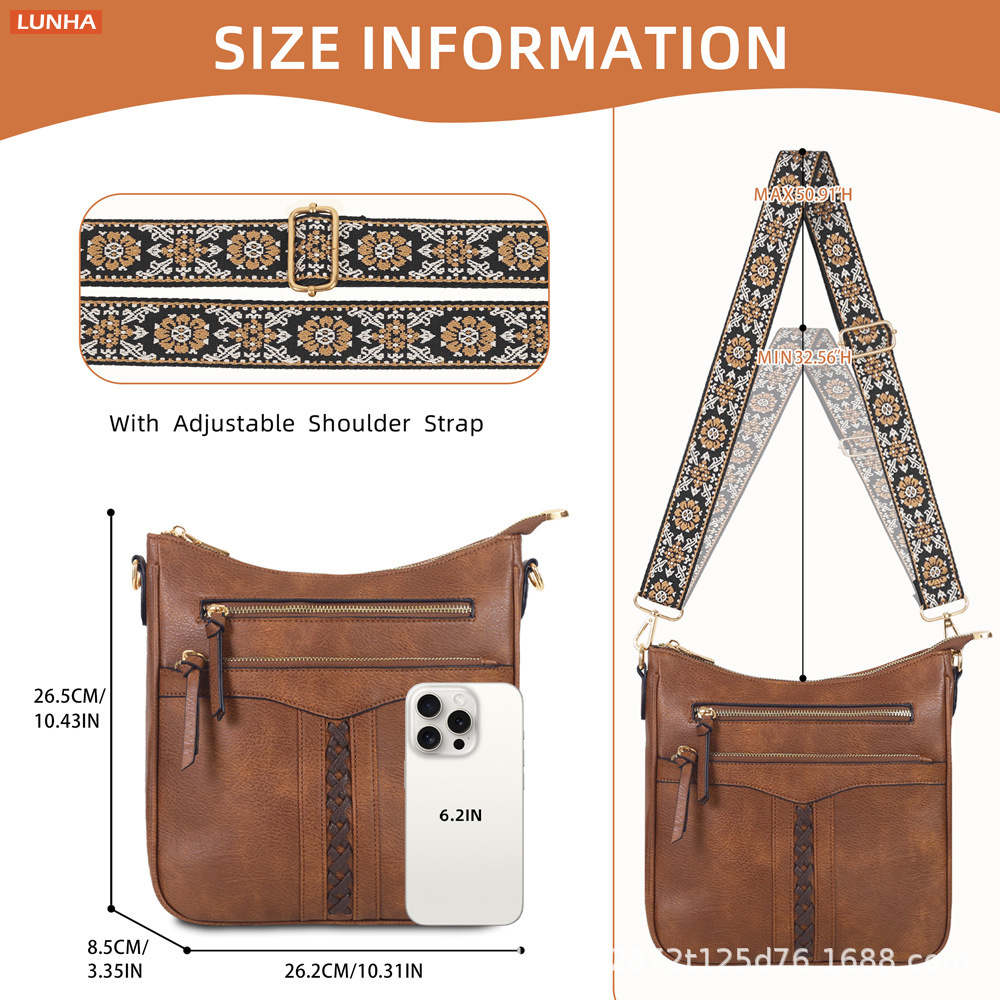 Vintage Braided Bucket Crossbo - Saddle Bag Distressed のレビューと価格