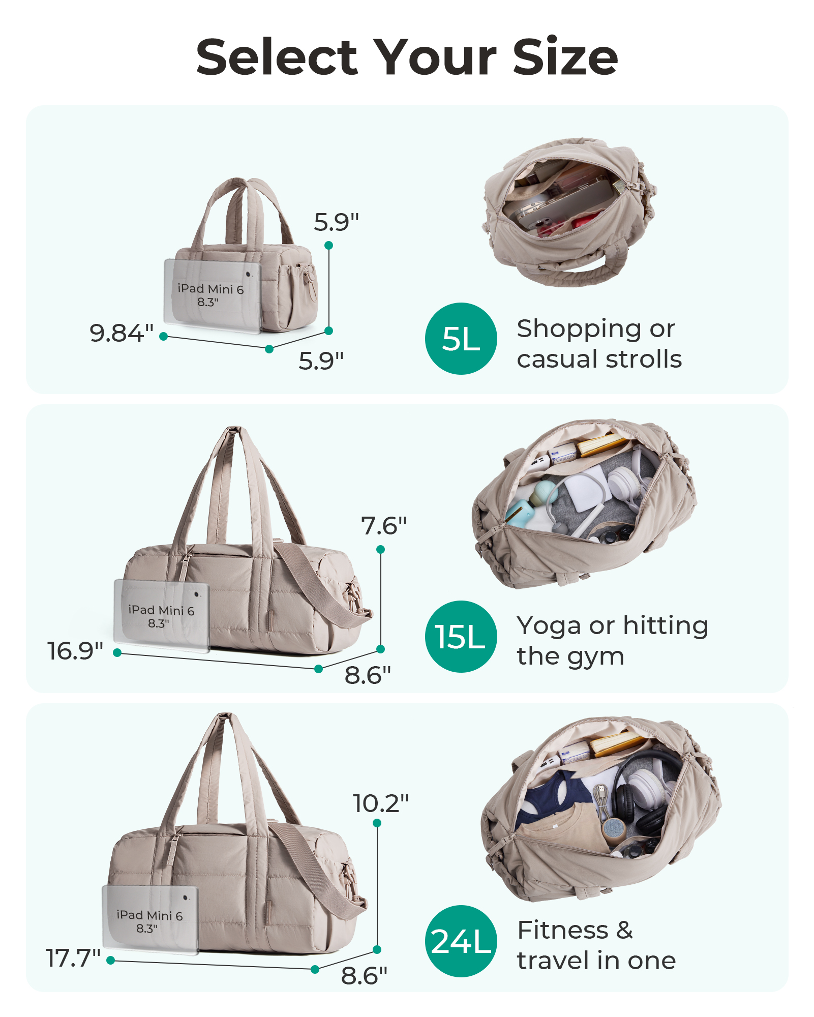 BAGSMART Gym Bag for Women Min - Luxury Yoga Bags のレビューと価格