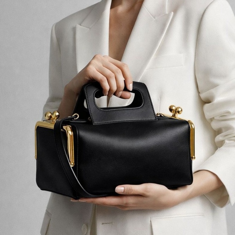 Retro Double Entry Clip Satche - Luxury Bags Entry のレビューと価格